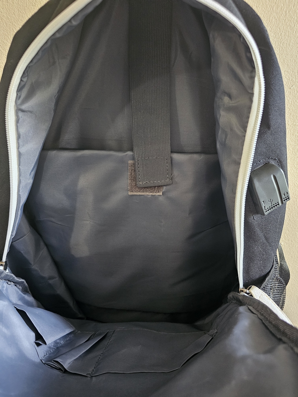 Harry Potter Inspired Black Graphic Zip Front Backpack with White Trim - Picture 5 of 11